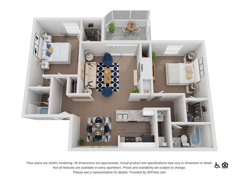 TWO BEDROOM (2.20 A) floor plan